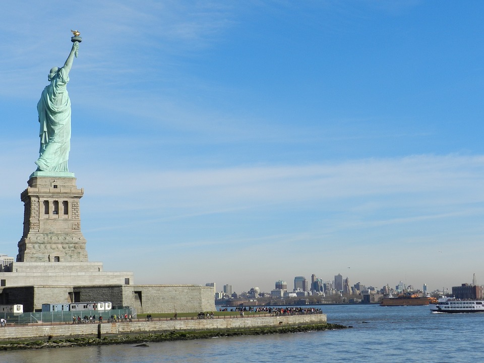 A Estátua da Liberdade, a primeira visão dos EUA que os antigos imigrantes tinham